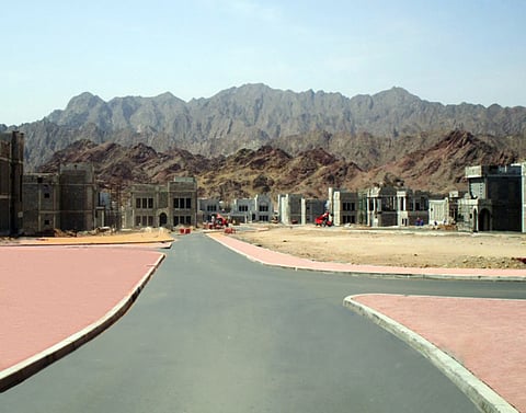 New internal roads in Nad Al Sheba, Hatta