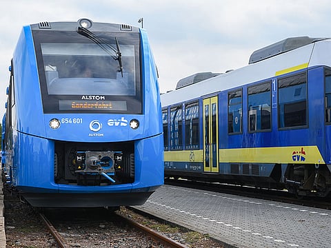 The first hydrogen-powered train, by French train maker Alstom. Developing the most abundant element in the universe is fast becoming a focus for Middle Eastern stakeholders as the region joins – with the aspiration to help spearhead – a global energy transition.