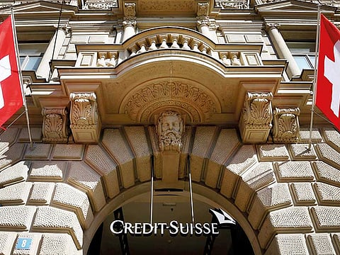 File picture of the Credit Suisse headquarters in Zurich. 