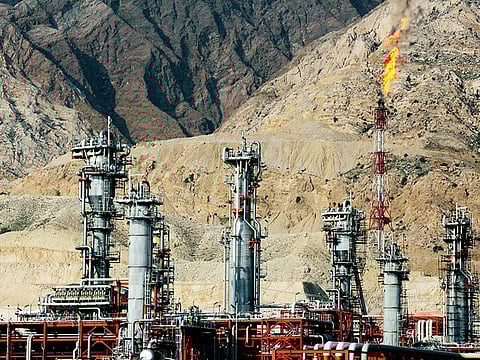 A gas refinery in South Pars gasfield in Asalouyeh, Iran.