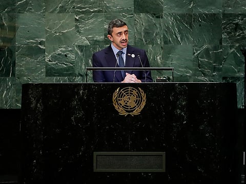 File image: Sheikh Abdullah Bin Zayed Al Nahyan, Minister of Foreign Affairs and International Cooperation