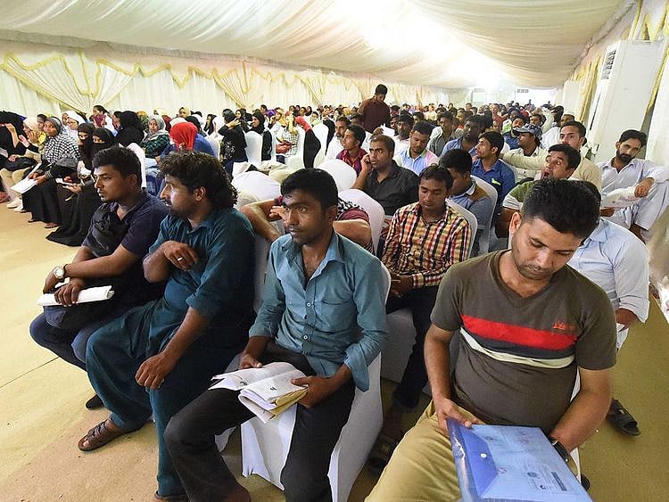 A general view of the amnesty seekers