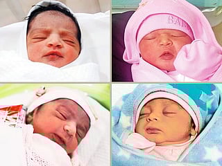 Proud parents welcome newborns of the New Year