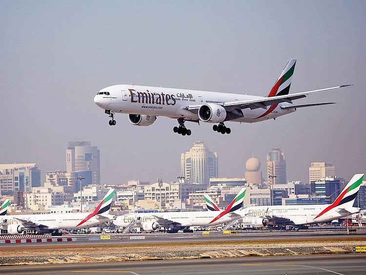 An Emirates aircraft