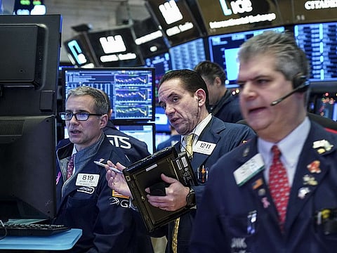 Traders at the New York Stock Exchange. Global stocks, led by US’ Wall Street, rose sharply this week, in contrast to prior weeks’ losses. Now most markets are comfortably above their March lows.