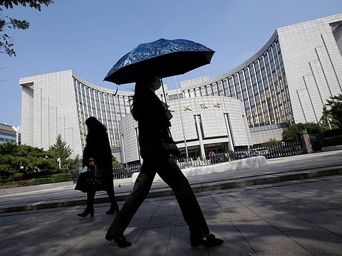 People's Bank of China (PBOC), the central bank, in Beijing, China. PBOC granted a network clearing license to American Express’s China joint venture, Express (Hangzhou) Technology Services Co.
