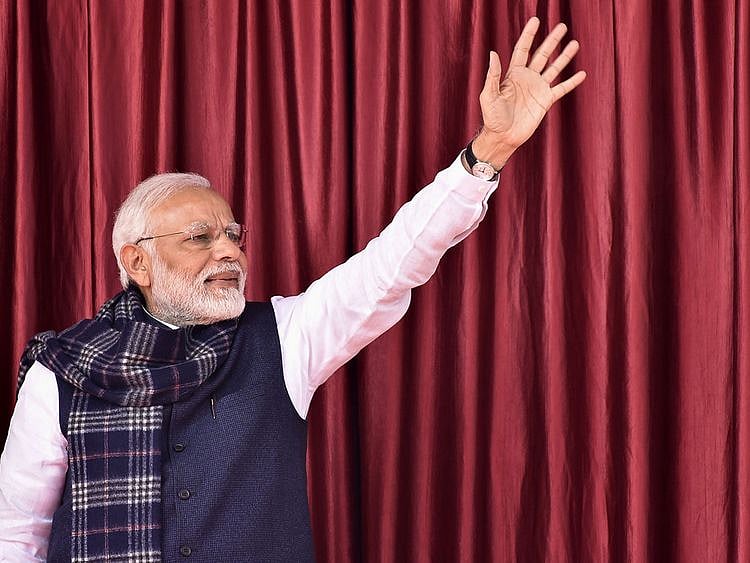 Narendra Modi waves