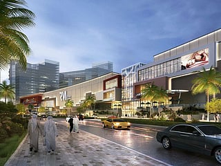 The exterior of Reem Mall in Abu Dhabi.