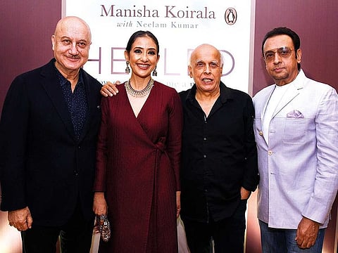 Anupam Kher, Koirala, Mahesh Bhatt and Gulshan Grover.