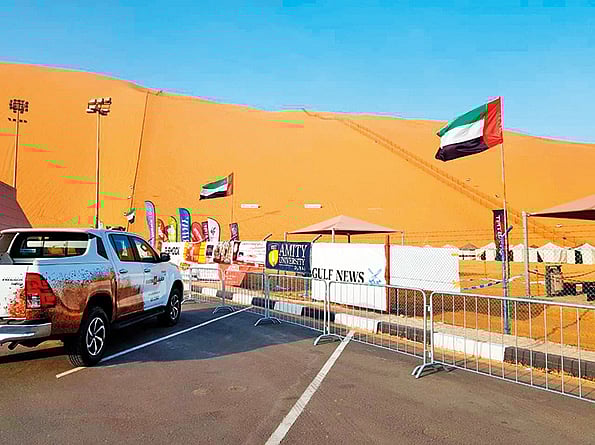 The desert camp at Moreeb, Liwa
