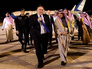 US Secretary of State Mike Pompeo arrives in Saudi Arabia