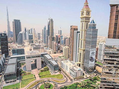 A view of Shaikh Zayed Road in Dubai.