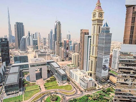 A view of Shaikh Zayed Road in Dubai.