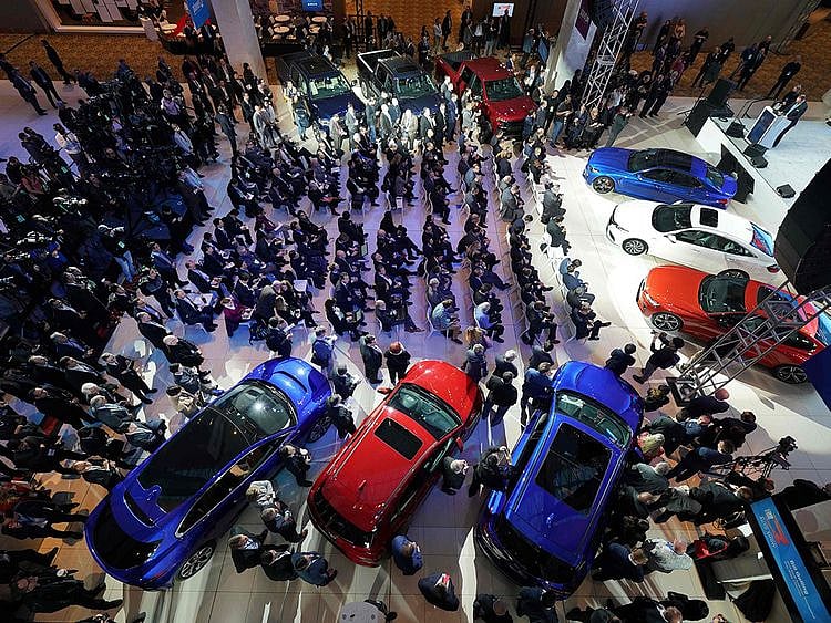 The NAIAS Car of the Year press conference