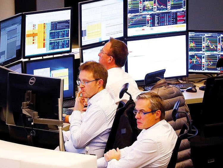 Traders look pensive