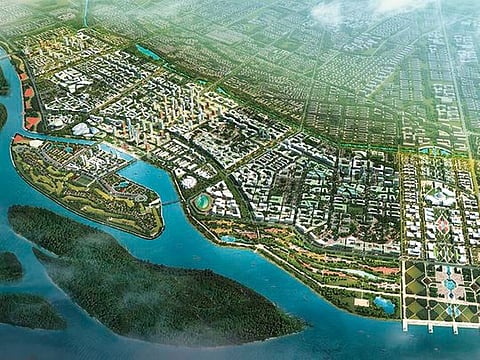 The new Indian city of Amaravati, as envisioned by its Singaporean designers Surbana Jurong.