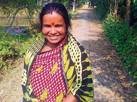 Meena is credited for working with women in Sundarbans delta to build a brick road to make their village accessible.