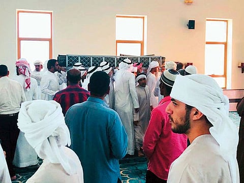 The boy’s funeral took place at Al Jurf cemetery on Tuesday after Dhuhur prayers.