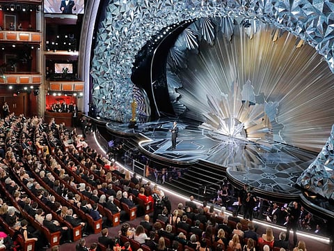 A scene from the Oscars. 