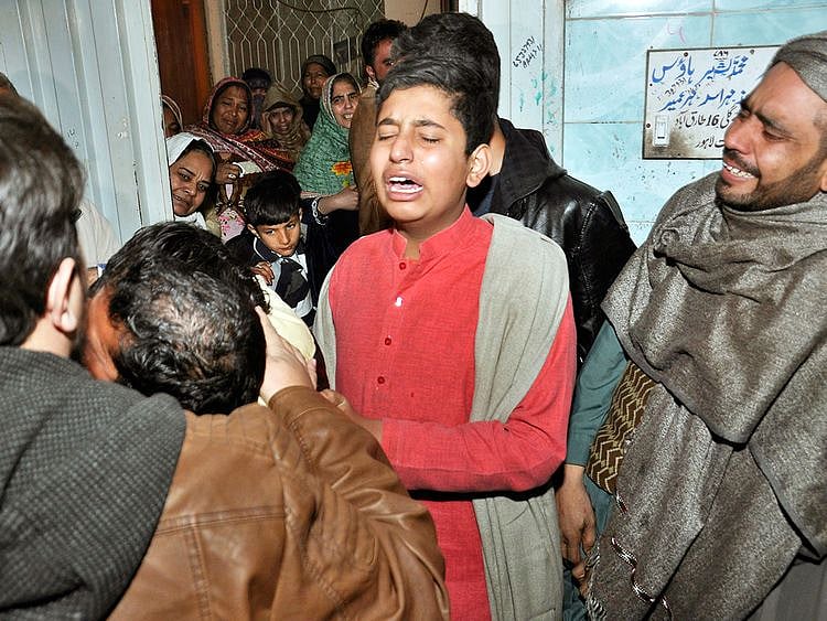 Relatives of a family killed by counter-terrorism officers
