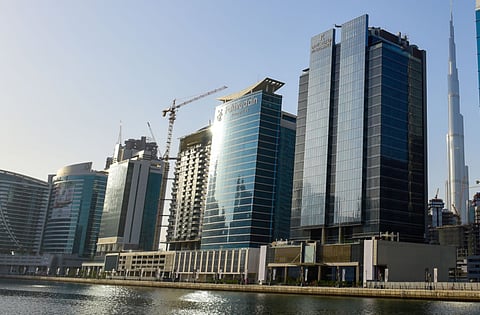 Dubai skyline, Business Bay. 