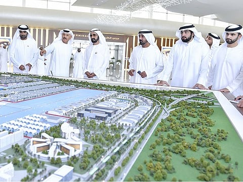 His Highness Shaikh Mohammad Bin Rashid Al Maktoum, Vice-President and Prime Minister of the UAE and Ruler of Dubai, has hailed the level of achievement made at the Dubai Aviation Engineering Projects-Dubai South, which will cover 154 Square kilometers once completed.