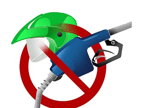 How do bikers beat the no helmet law? Well, with a little help from their friends