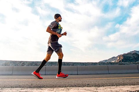 Dr Khalid Al Suwaidi has been training for over seven hours daily.