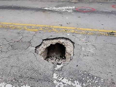 The opening of a tunnel leading to a Chase Bank branch January 30, 2019 in Pembroke Pines, Florida.