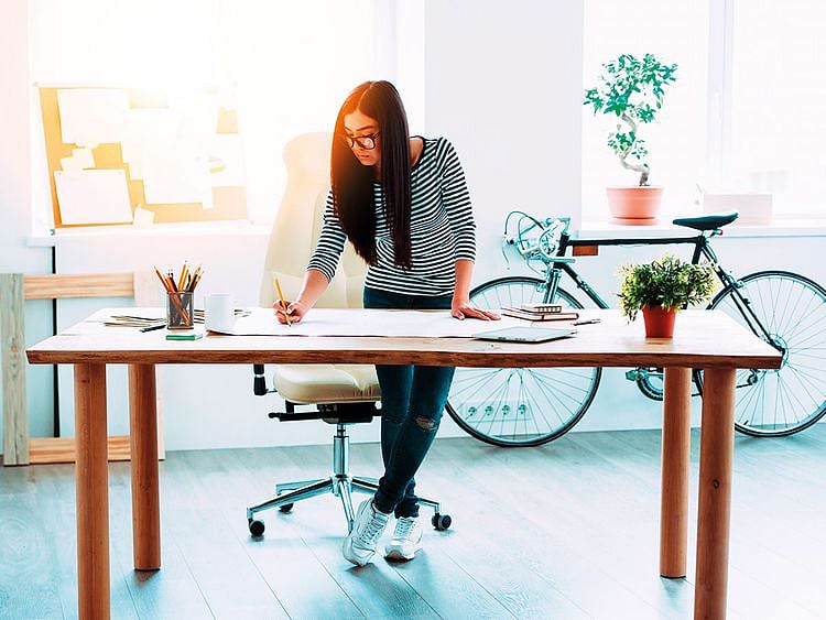 stand and work