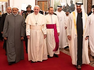 A Pope sets foot in Arabia for the first time