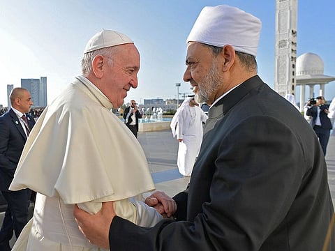 Pope Francis and Dr Ahmad Al Tayeb, Grand Imam of Al Azhar Al Sharif