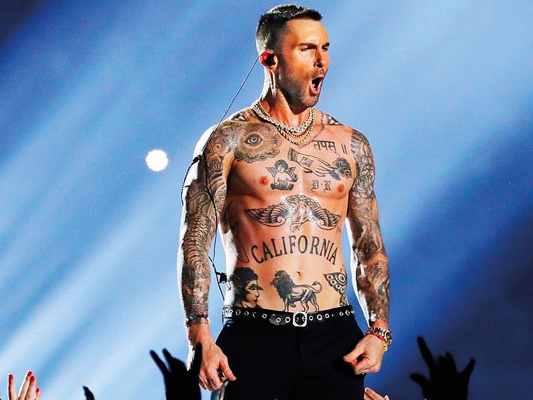 Adam Levine of Maroon 5 performs