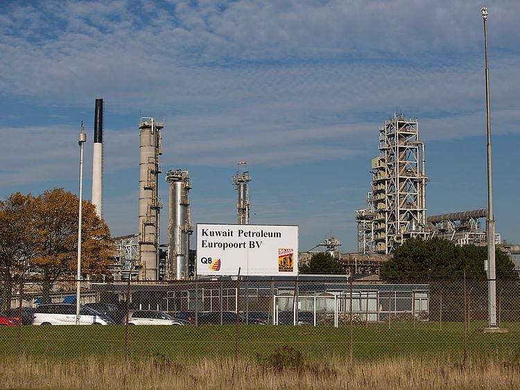 The Q8 Europort refinery, operated by Kuwait Petroleum Corp