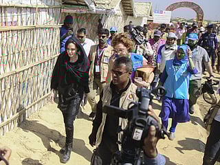 Angelina Jolie visits Rohingyas in Dhaka