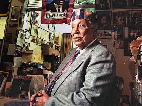 Ernest Withers, who photographed much of the civil rights era, at his studio in Memphis, Tennessee