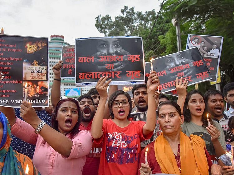 Protest for sexual abuse