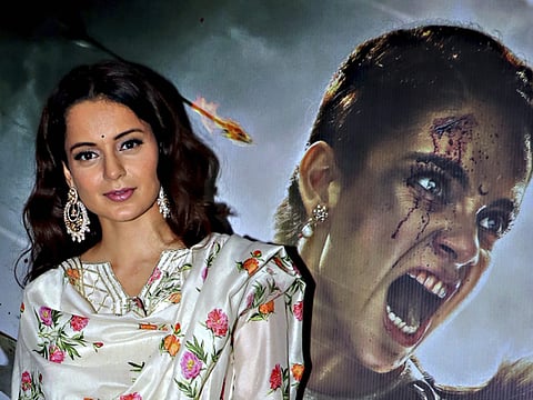 Bollywood actor Kangana Ranaut during a special screening of her film 'Manikarnika' in Mumbai.