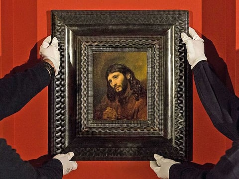 The 17th century oil sketch by Dutch master Rembrandt  was purchased by Louvre Abu Dhabi last December.