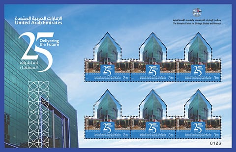 Commemorative stamp launched to mark think tank’s 25th anniversary
