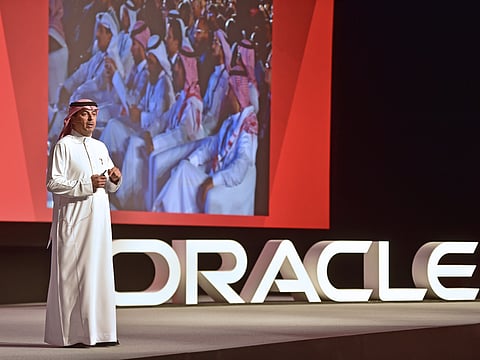 Oracle's going big on cloud in the UAE, and will soon be hosting a second high-tech data backup centre in the country. Pictured here is Abdul Rahman Al Thehaiban, Senior Vice-President for the region at Oracle.