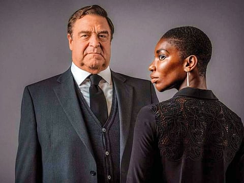 John Goodman and Micahela Coel in ‘Black Earth Rising’.