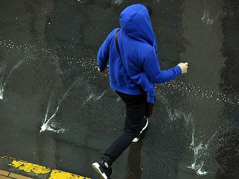 Rain lashed over some  parts of UAE during the early morning.