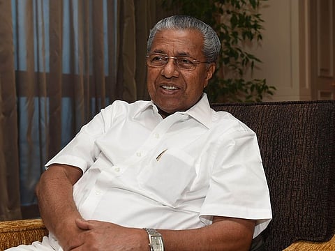A file photo of Kerala Chief Minister Pnarayi Vijayan during an exclusive interview with Gulf News in Dusit Thani Hotel in Abu Dhabi. 