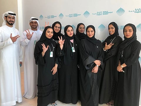 Volunteers at the WGS in Dubai.