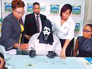 Lottery winner showed up in ‘Scream’ mask to claim his million-dollar prize