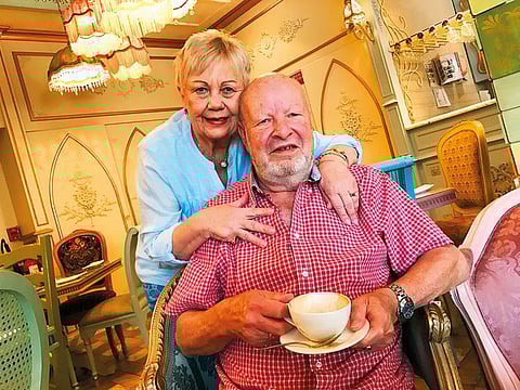 South African Peter Greiner with wife Karin. Besides being grateful to his passer-by saviour, Greiner has appealed for more and more people to sign up for first-aid courses.