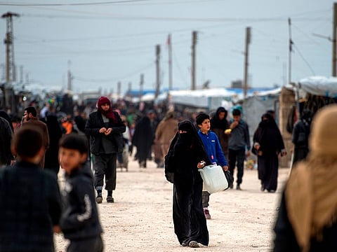 Internally Displaced Persons (IDP) camp of Al Hol in northeastern Syria 
