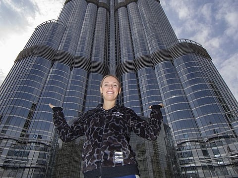 Caroline Wozniacki, who was once a brand ambassador of Dubai Duty Free Tennis Championships, during a visit to the emirate.