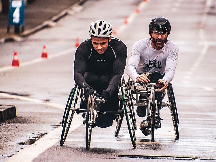 Men on wheelchairs, generic